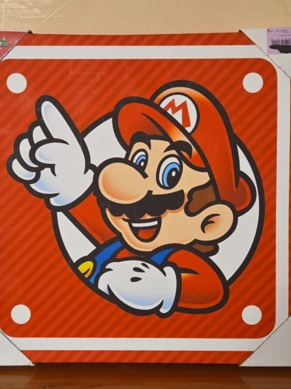 Nintendo Super Mario canvas 16 x 16 in Canvas Wall Art NWT